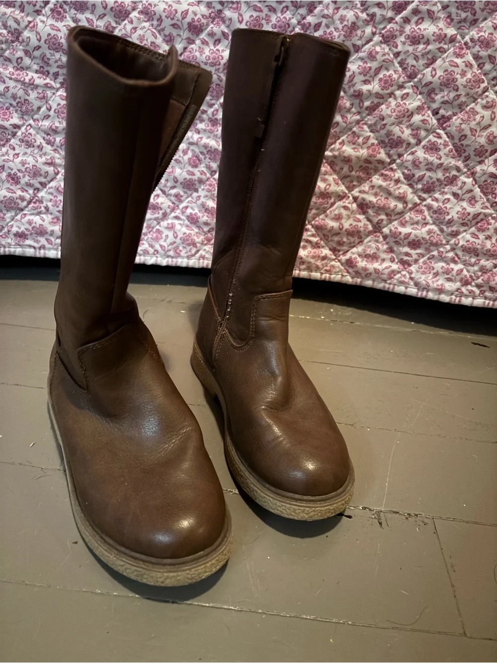 Girls Cat & Jack Target Brown Tall Heeled Boots